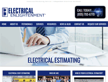 Tablet Screenshot of electricalenlightenment.com